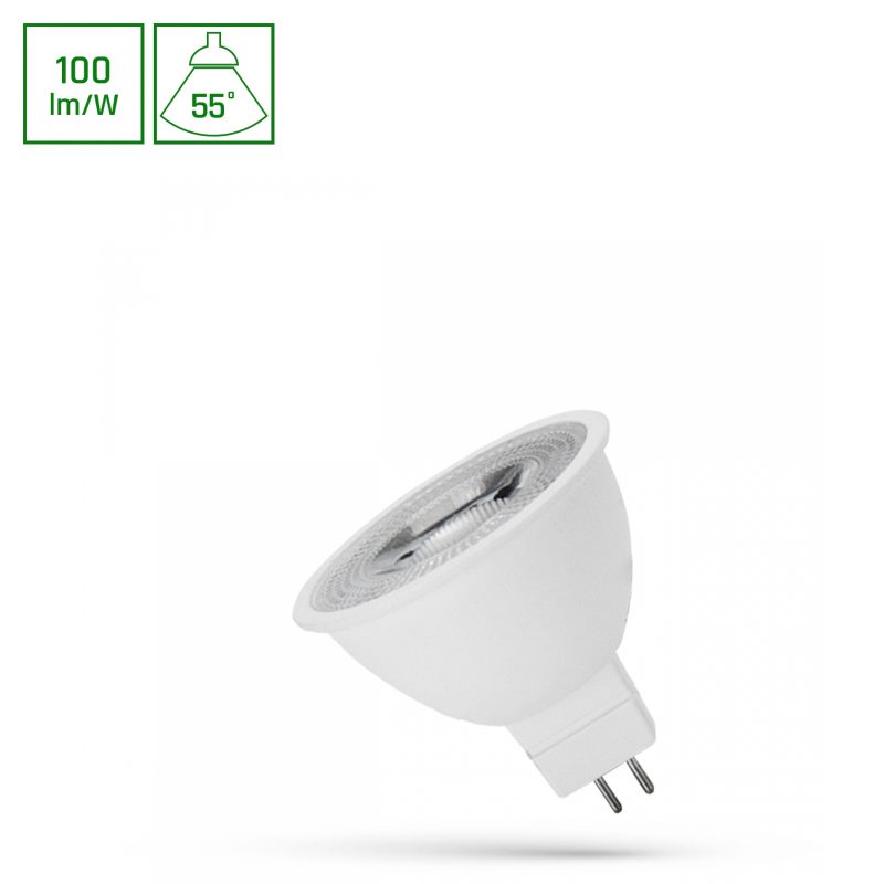 Spectrum LED LED MR16 12V 4W SMD 55 DEGREES CW WITH LENS