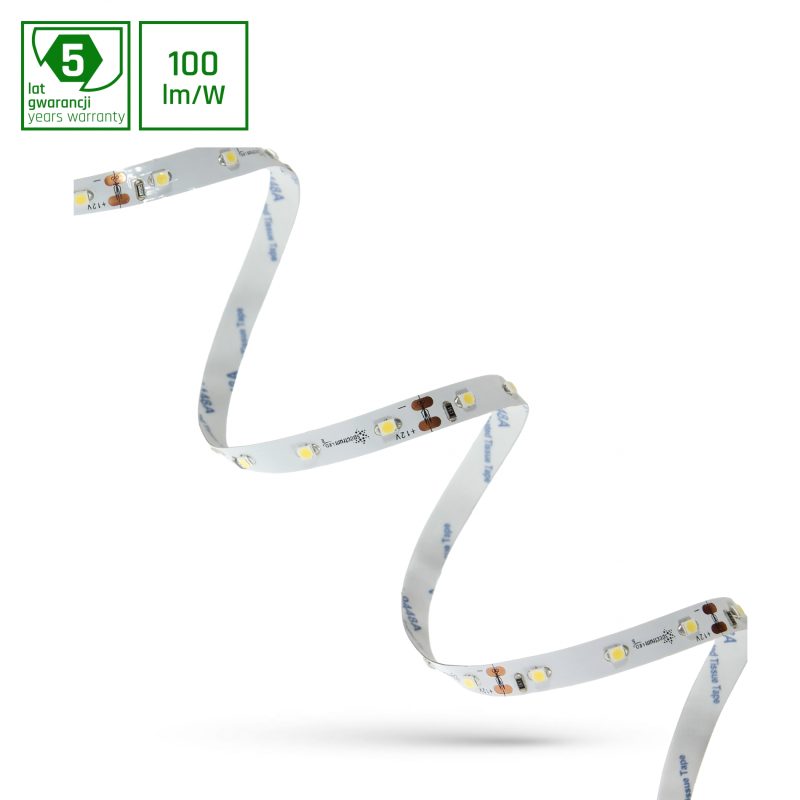 Spectrum LED LED STRIP 20W 3528 60LED CW 5 YEARS WARRANTY 1M (ROLL 5M) - WITHOUT SILICONE