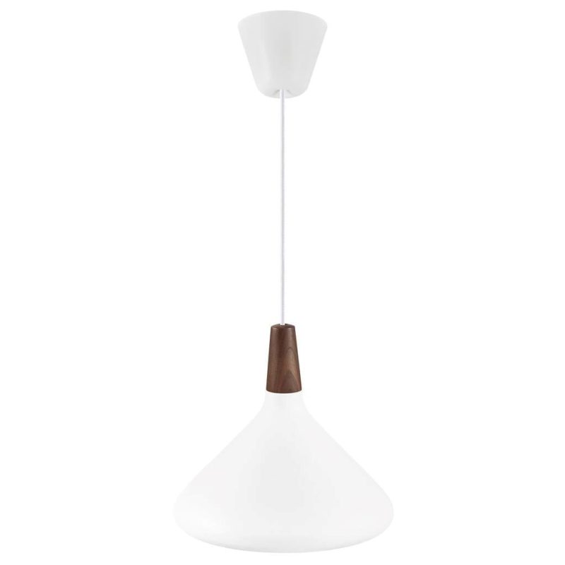 Nordlux Nori 27 hanglamp wit conisch metaal E27 fitting 270mm Ø