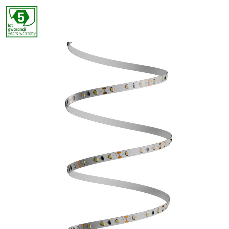 Spectrum LED LED STRIP 2835 12V 60LED 4,8W/m 336lm/m WW 8mm IP20 5YR 5m roll