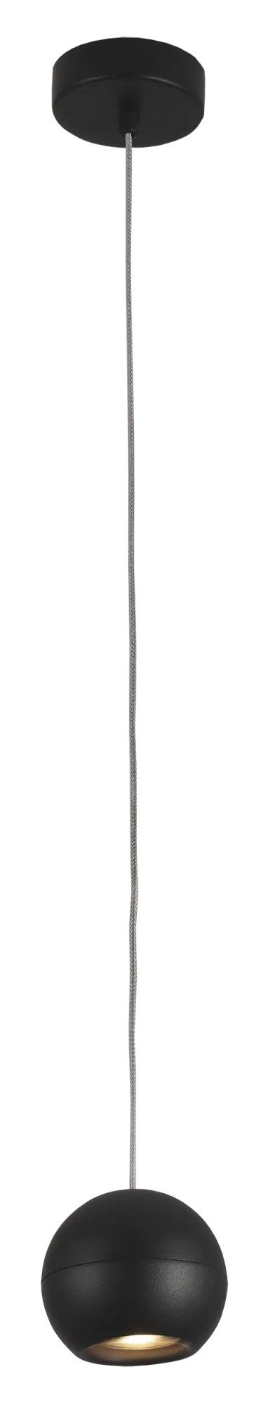 Fantasia Triton lampada a sospensione con paralume a sfera, GU10 (escl.), nero