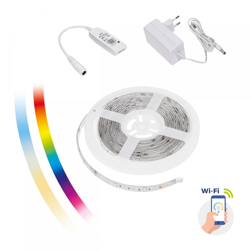 Spectrum LED LED STRIP LIGHT KIT 17W/5M RGBW+CCT+DIMM