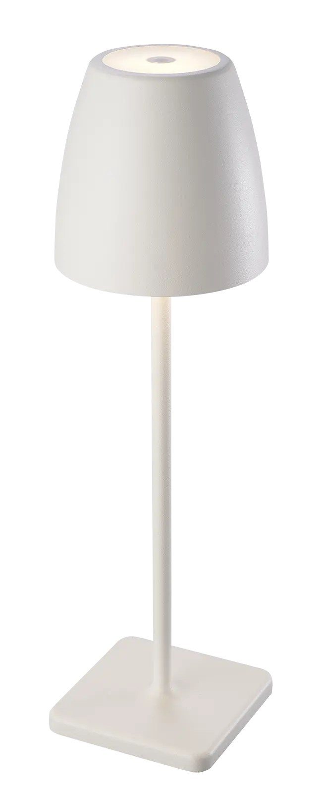Fantasia Ina lampe de table rechargeable blanche, IP54, tactile dimmable