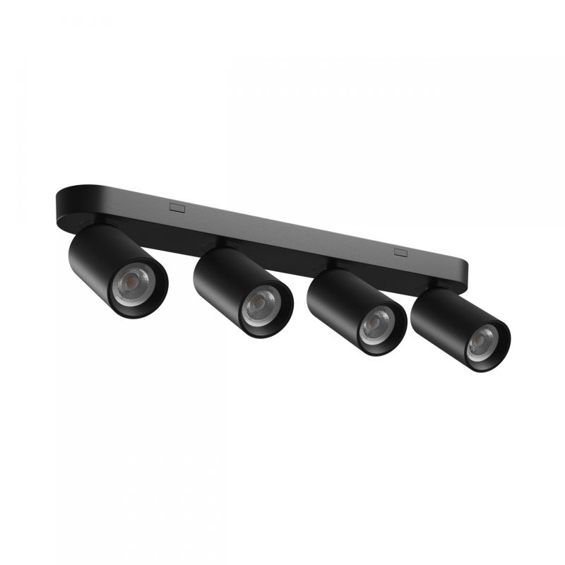 Spectrum LED MADARA ALTRO BASE 4xGU10 230V IP20 480X70X135MM BLACK
