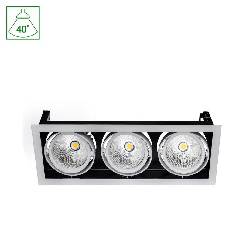 Spectrum LED MODERN-DAY 3X1LED COB CITIZEN 40DEG 700MA 3X27W IP20 WW DOWNLIGHT