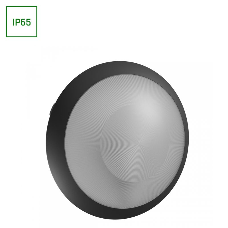 Spectrum LED NYMPHEA OMNI BLACK SENSE E27 230V IP65 IK08 FI300X90MM BLACK ROUND SENSOR MODULE