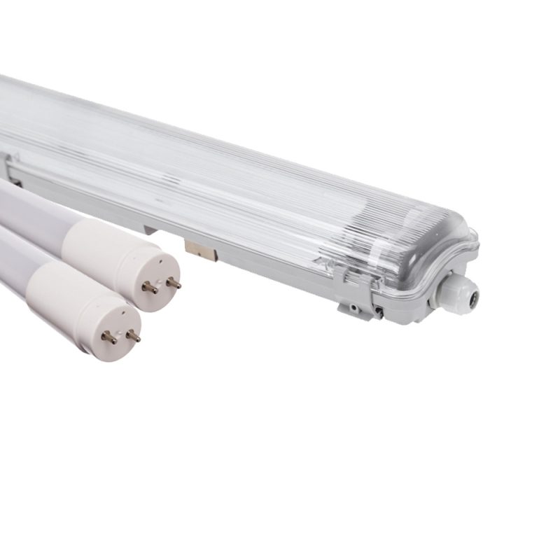 Spectrum LED PAKIET 12szt LIMEA LED TUBE SLIM HERMETYK G13 2x120 250V IP65 + 25szt LED TUBE