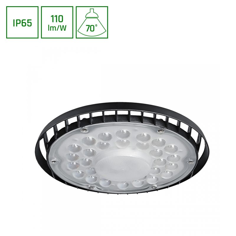 Spectrum LED PLATEO SUN 4 HIGH BAY 105W NW 230V 70DEG IP65 IK06 218X80MM BLACK