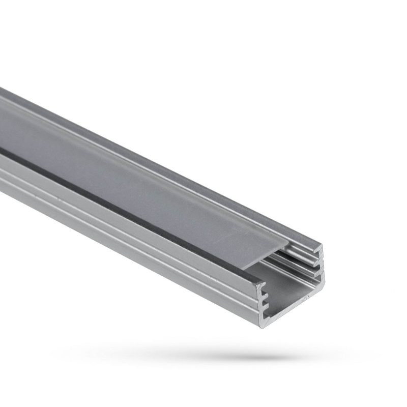 Spectrum LED PROFILO PER STRISCE LED WOJ SLIM CON COPERCHIO LATTE 2M