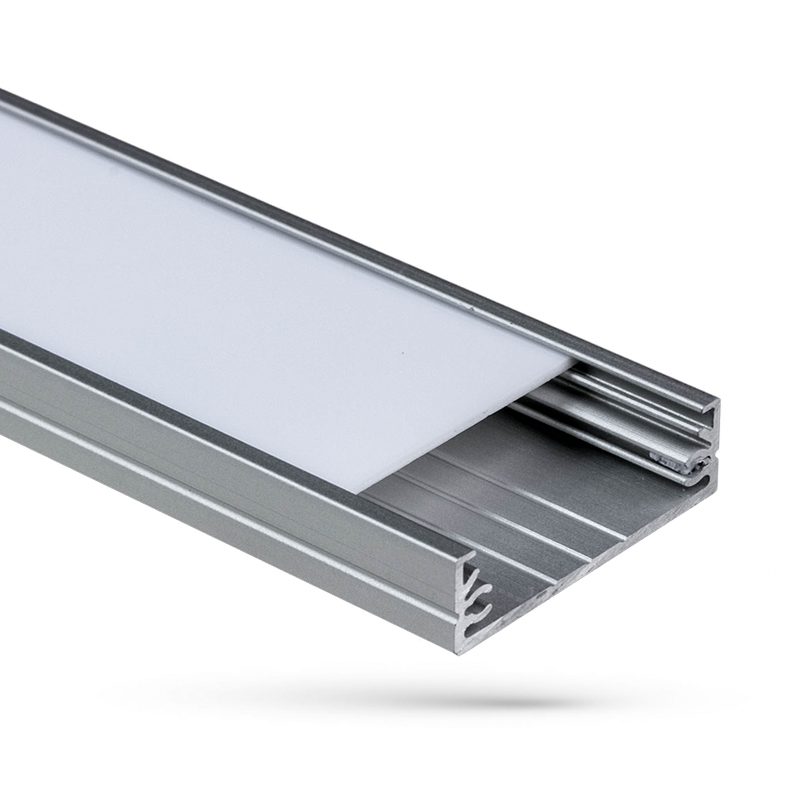 Spectrum LED PROFILE FOR LED STRIPS WOJ. WIDE WITH MILK COVER 1M