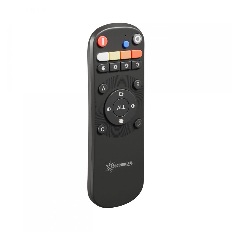 Spectrum LED REMOTE CONTROL 1-GROUP RGB CCT 2XLR3 DIMM BLACK KONEKTO MESH