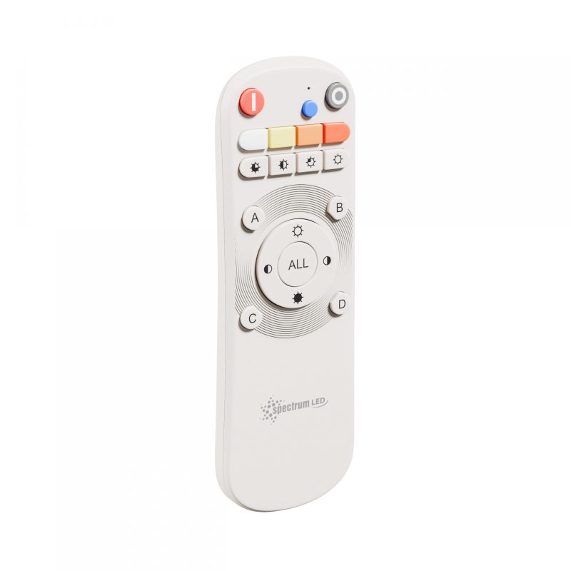 Spectrum LED REMOTE CONTROL 1-GROUP RGB CCT 2XLR3 DIMM WHITE KONEKTO MESH