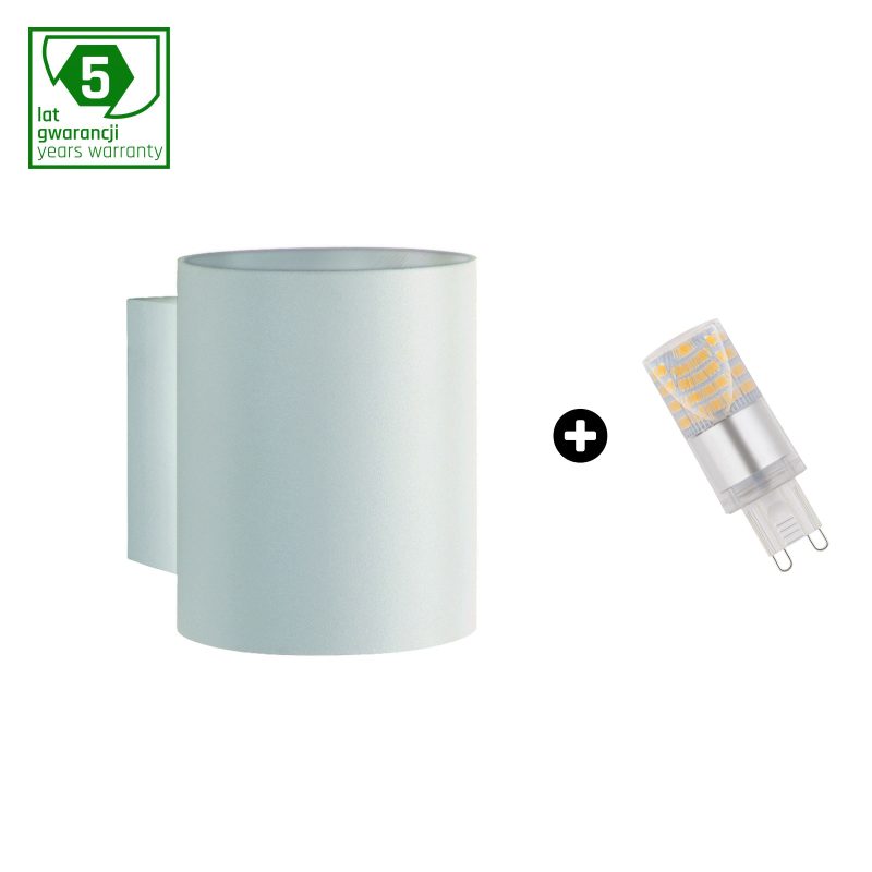 Spectrum LED SET 5Y WARRANTY - SQUALLA G9 TUBE WHITE + LED G9 4W CW