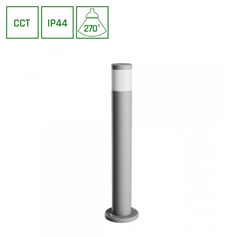 Spectrum LED STELLA COLUMN GU10 6W CCT 230V 270DEG IP44 IK08 175X722MM GRAY ROUND