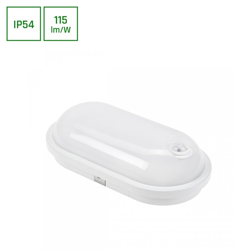 Spectrum LED TECHNIC LAMP LED 20W IP54 230V OVAL NW PIR