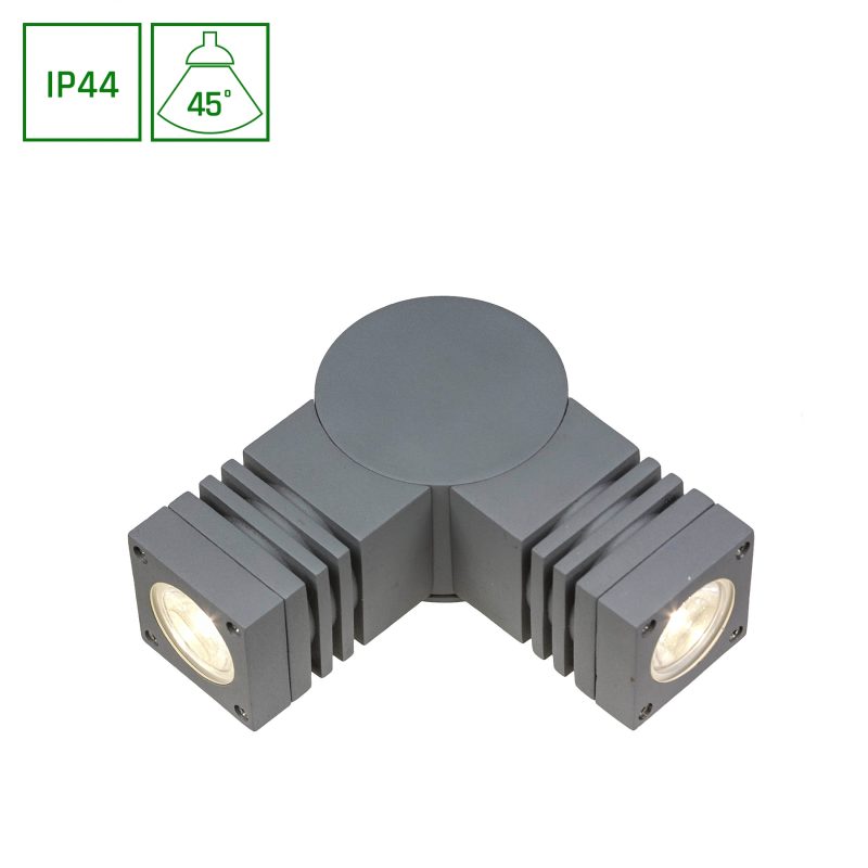Spectrum LED TORRE 230V 3.6W 2X1LED CREE 45DEG MONTAGGIO A MURO IP44 CW