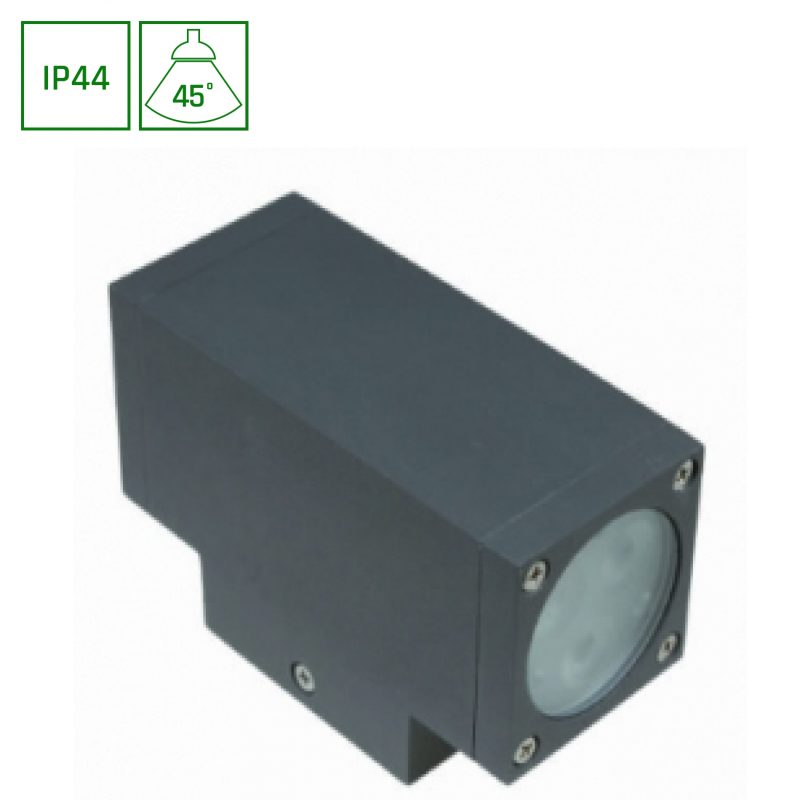 Spectrum LED TORRE 2X3LED CREE 45DEG 230V 6W IP44 CW WALL-MOUNTED
