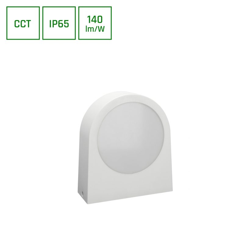 Spectrum LED VERSA 15W CCT 230V 100DEG IP65 70X180x196MM LAMPADA DA FACCIATA BIANCA