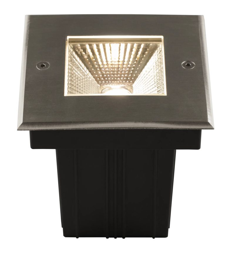 Fantasia Nelio grondspot vierkant 5W COB LED 3000K IP67 aluminium