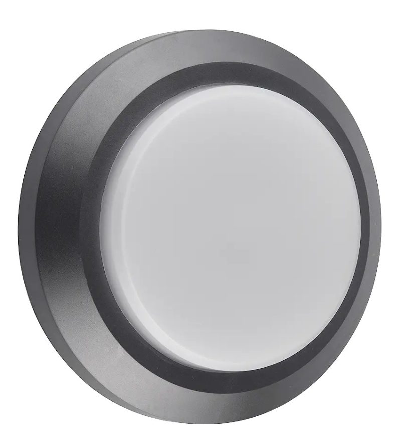 Fantasia NOKI wall light round grey IP65 SMD LED 3W outdoor