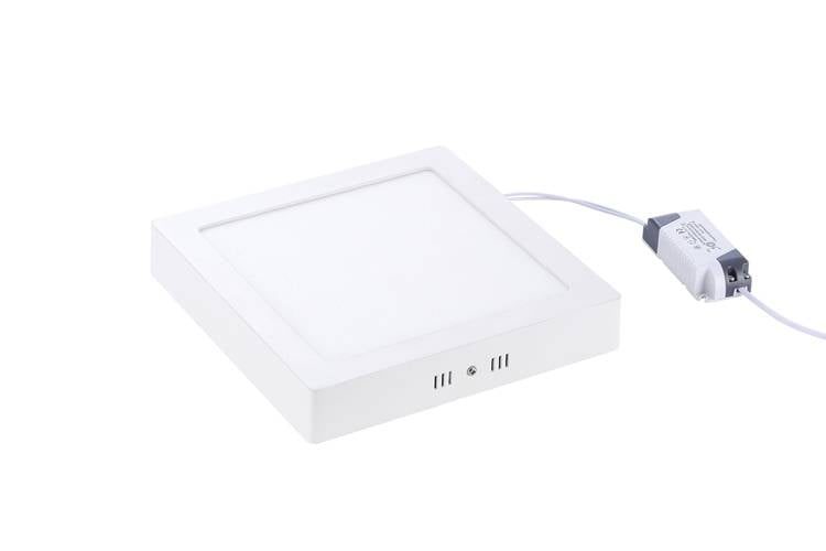 Optonica LED panel surface mounted square 18W 220x220mm white