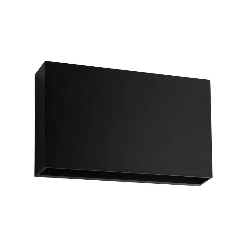 Fantasia Spectra applique da esterno nera IP65 ultrapiatta 700 lumen