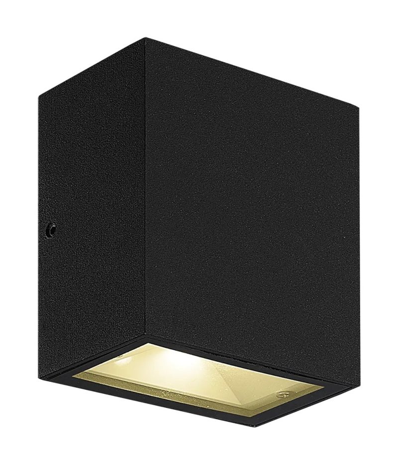Fantasia Milos lampada da parete nera COB LED 2x4,5W 920lm IP65