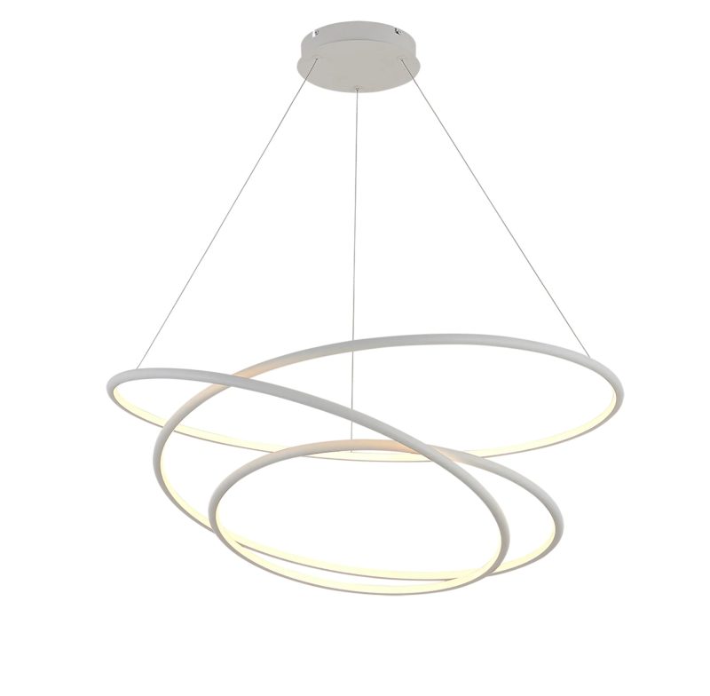 Fantasia Boa lampada a sospensione LED spirale bianca Ø900mm dimmerabile