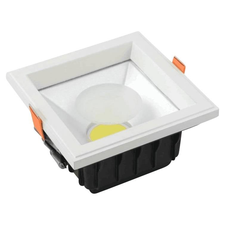Kinghood LED-Einbau-Downlight quadratisch 10W weiß 140x140mm