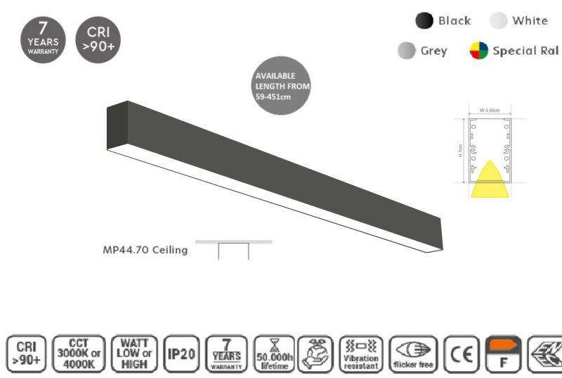 Masterlighting Homelighting MP44.70C-171-S-3-O-OF-BL 44.5x70mm 171cm
