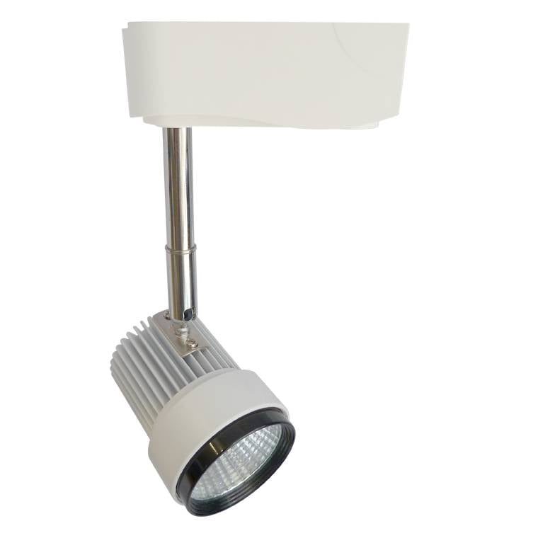 Railspot LED 7W COB Ø60mm, 360° richtbaar, beam 24°, wit
