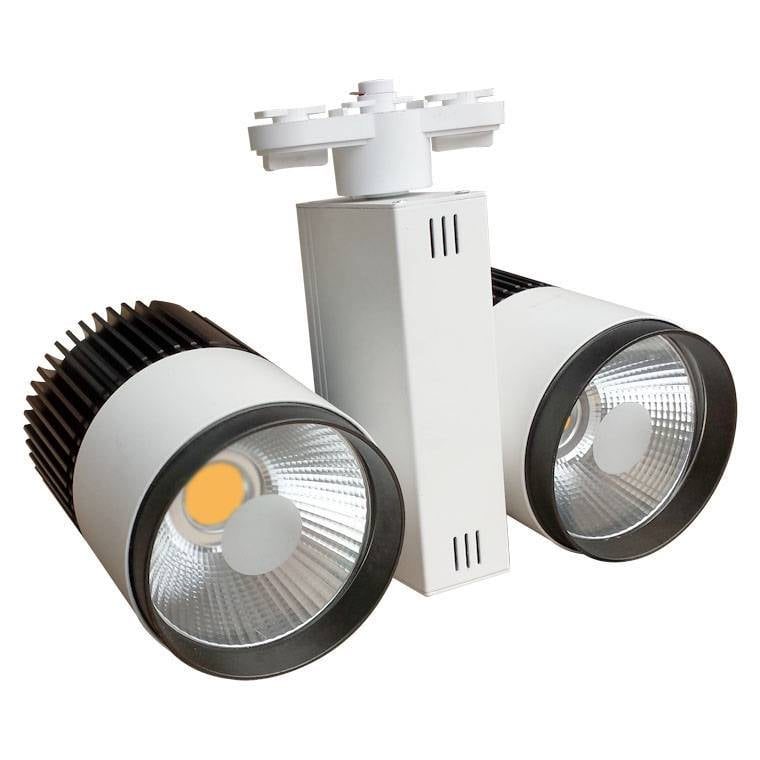 Gobrightlighting LED Railspot dubbel 40W COB zwart-wit