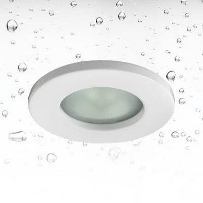 Recessed spotlight IP65 round chrome 82mm for GU10 (excl. bulb)