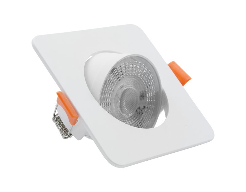 Optonica LED Downlight Built-In Square - CCT/POWER-SELECTABLE 3W-5W-7W White