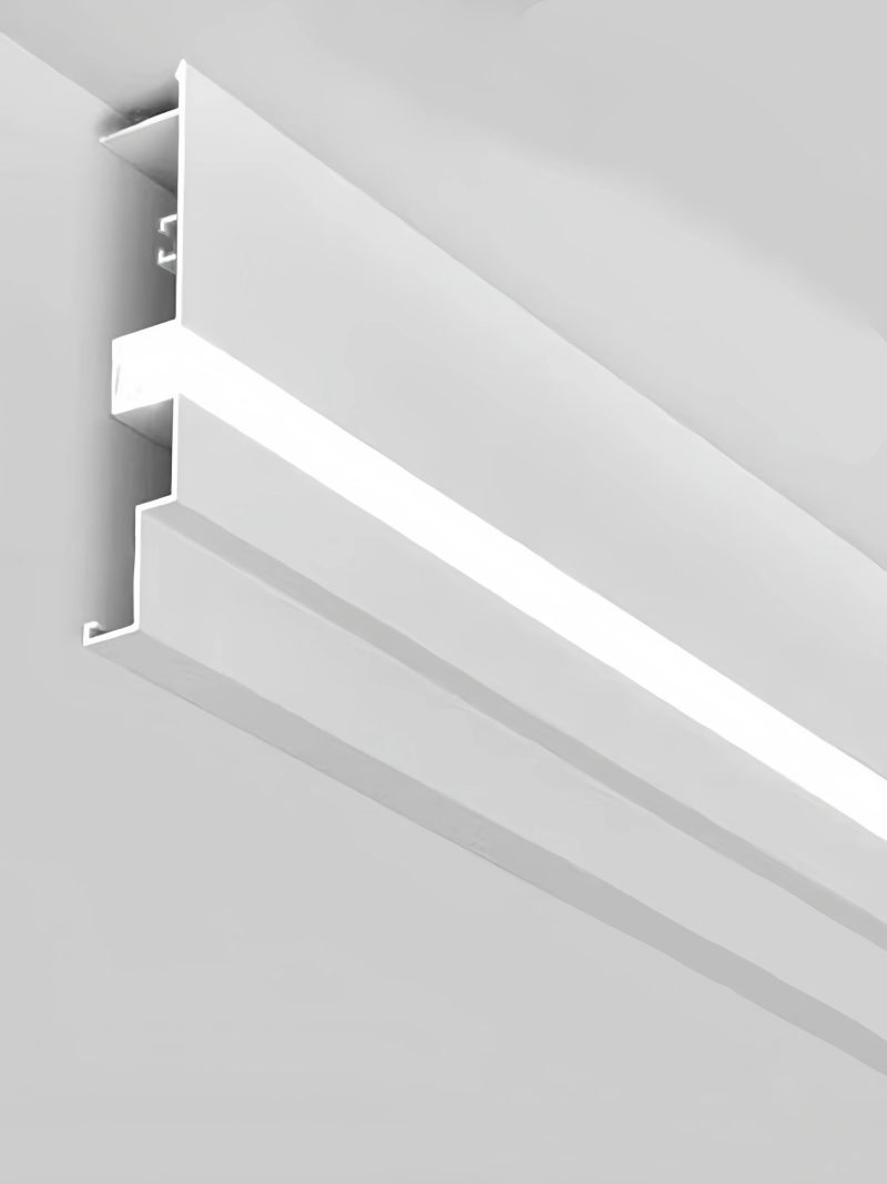 Optonica Aluminium Profile for Ceiling White body/White cover L=2M