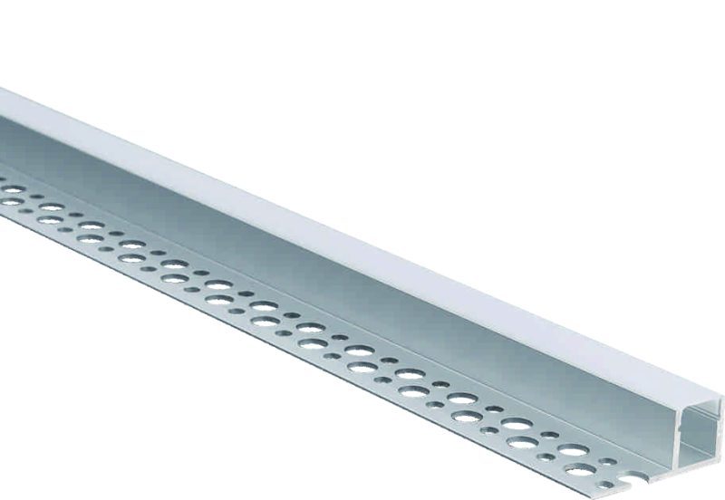 Optonica Aluminium Profile for LED Strip Silver body/White cover L=2M