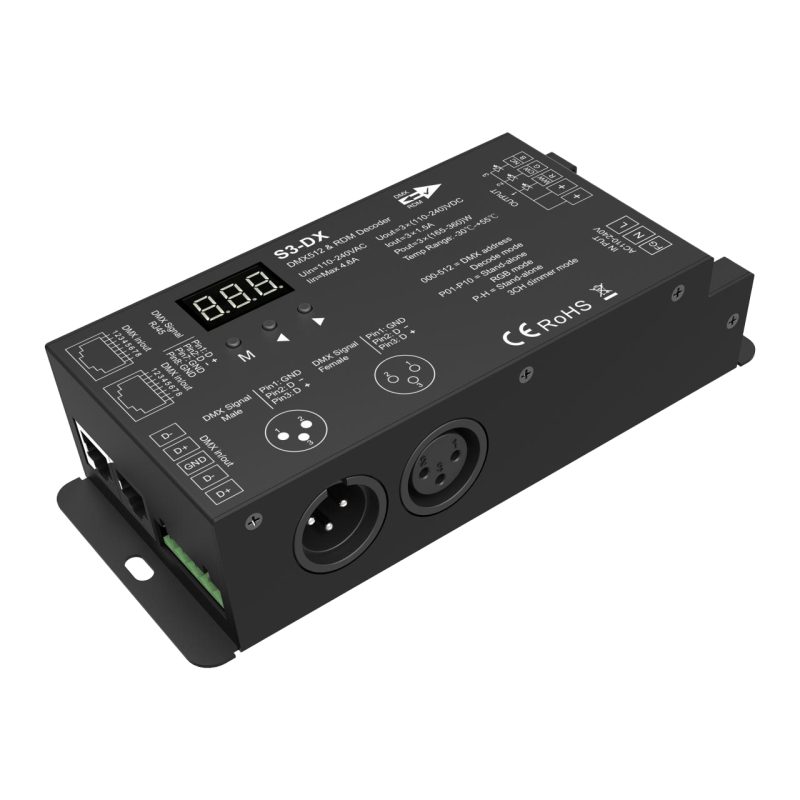 Optonica DMX Decoder for High Voltage LED Strip