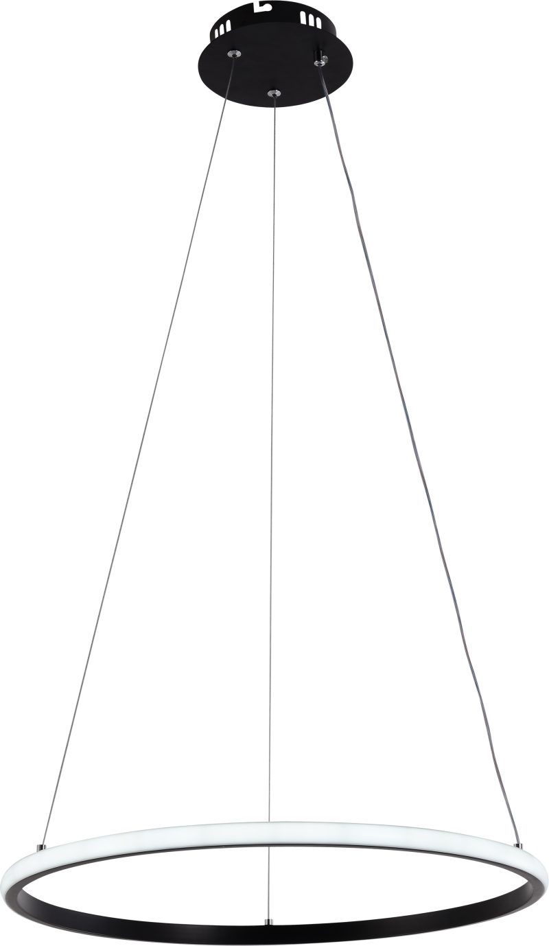 Optonica LED Pendelleuchte CCT 30W Schwarz Dimmbar + Fernbedienung