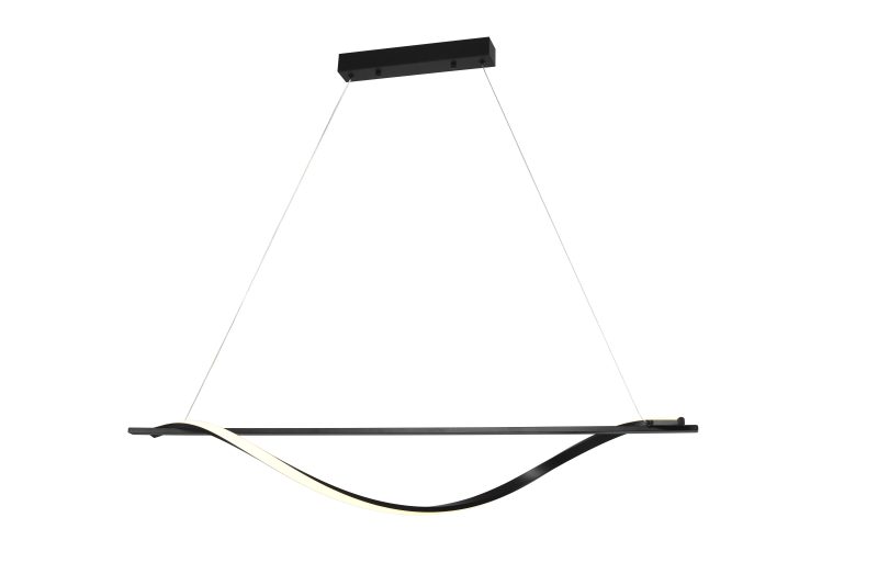 Optonica LED Pendelleuchte 17W Sand Schwarz