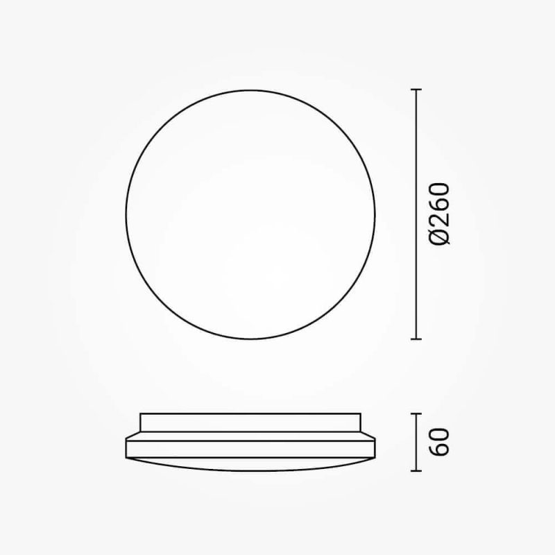 Optonica LED Ceiling Light 12W CCT DIP-Switch IP20 Star Cover