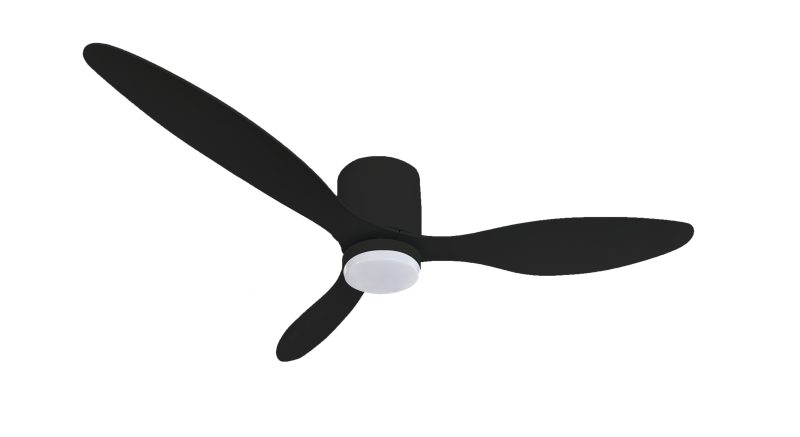 Optonica LED Fan Ceiling 18W/3CCT Black + Remote Control