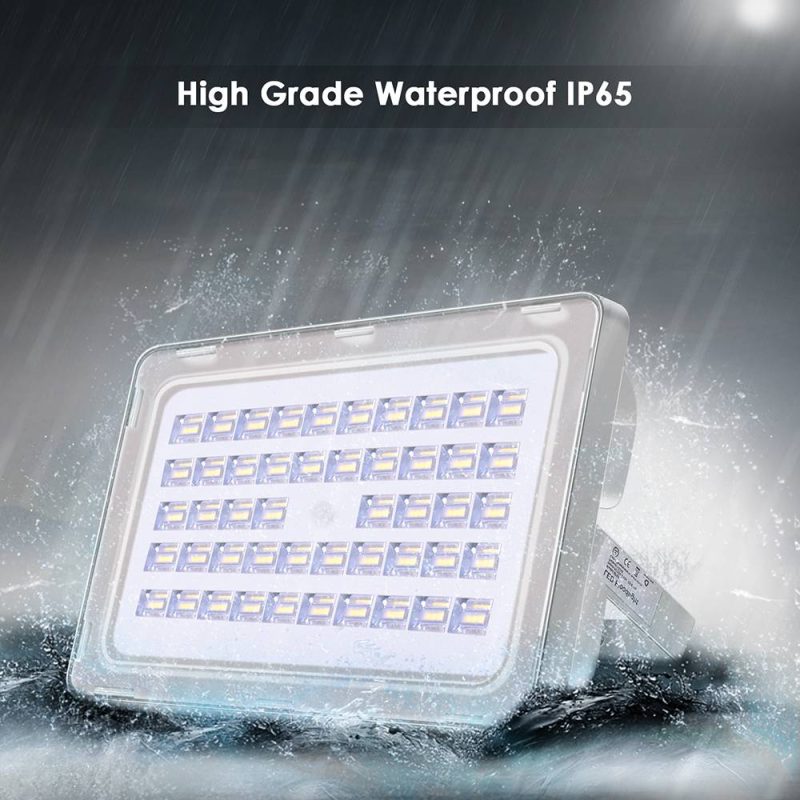 LED bouwlamp 150W IP65 zwart, 13500 lumen, warm wit