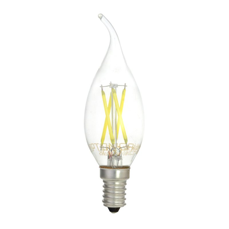 Optonica LED Filament Candle Bulb C35T E14