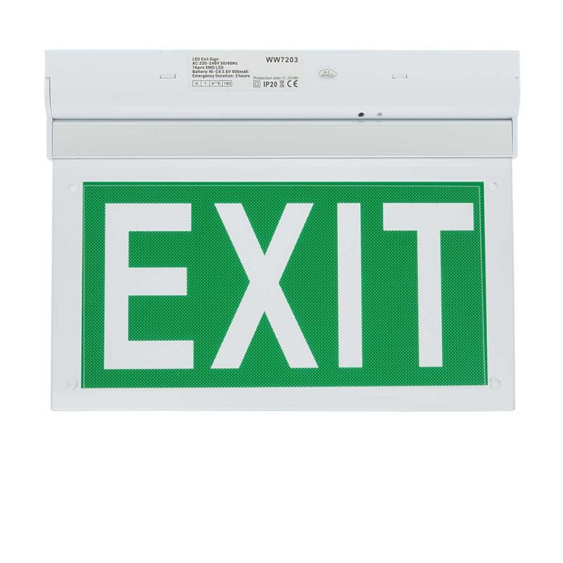 Optonica LED Wall Surface Emergency Exit Light 3 Hours Emergency Duration With PVC Legend