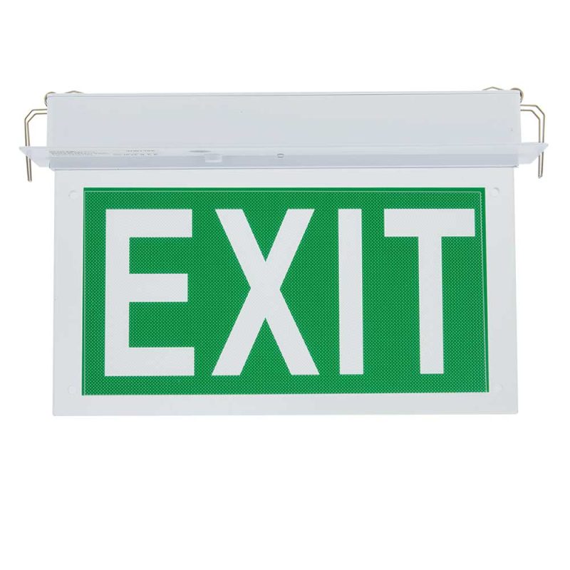 Optonica LED Recessed Fixed Emergency Exit Light 3 Hours Duration With PVC Legend