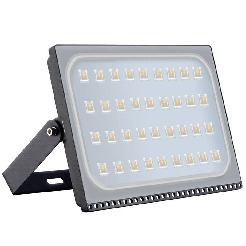LED bouwlamp 200W IP65 koud wit 14000 lumen grijze behuizing