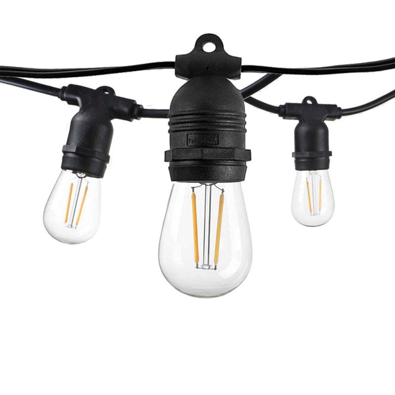 Optonica Outdoor String Light 15PCS E27 14.4M Fixed Sockets - Bulbs Not Included