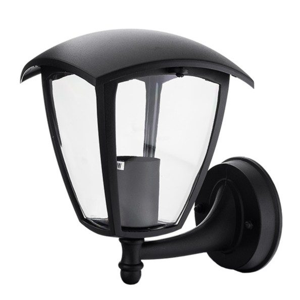 Optonica Wall Light Up Matt Black 1xE27 Socket