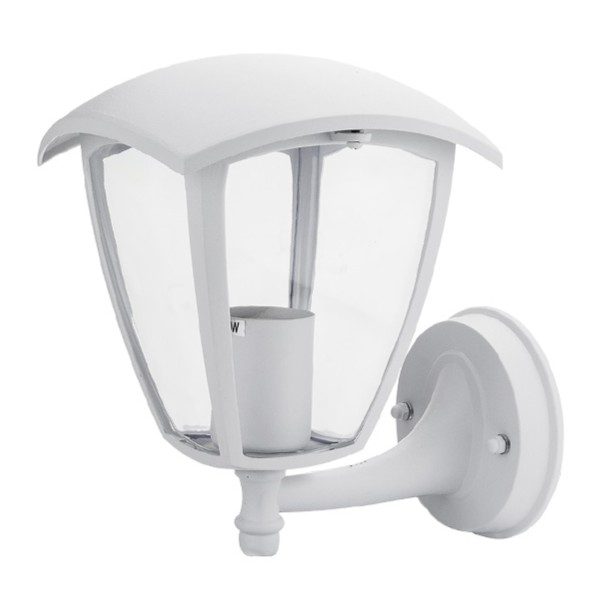 Optonica Wall Light Up Matt White 1xE27 Socket