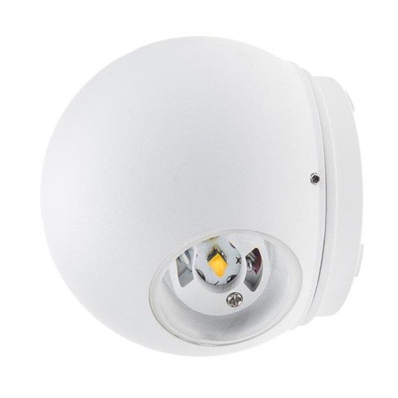 Optonica LED Wall Light Round White Body